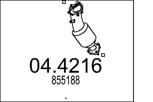 Catalizator 04.4216 MTS