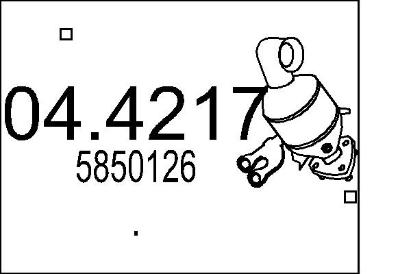 Catalizator 04.4217 MTS