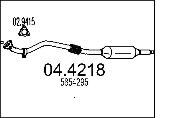 Catalizator 04.4218 MTS