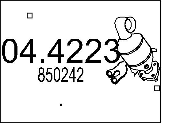 Catalizator 04.4223 MTS