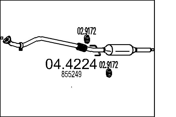 Catalizator 04.4224 MTS