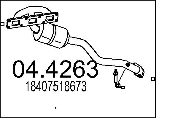 Catalizator 04.4263 MTS