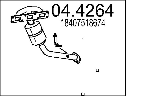 Catalizator 04.4264 MTS