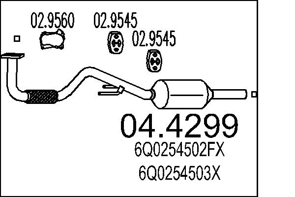 Catalizator 04.4299 MTS