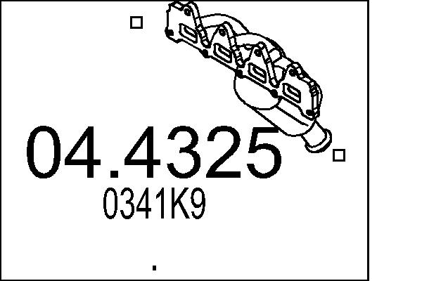 Catalizator 04.4325 MTS