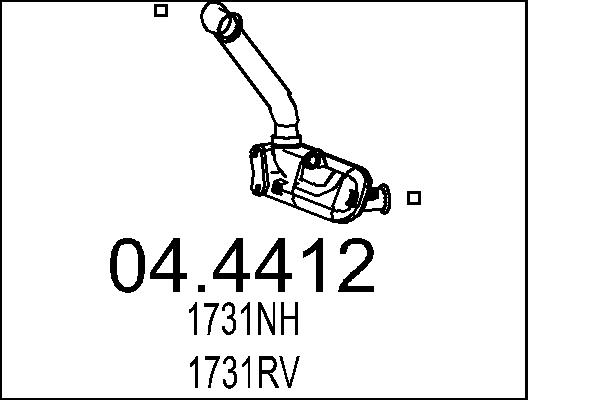 Catalizator 04.4412 MTS