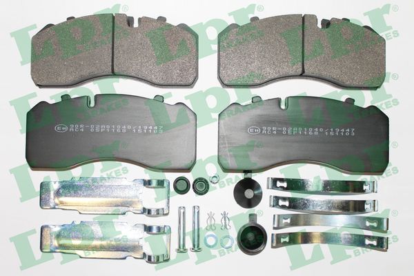 Set placute frana,frana disc 05P1168K LPR