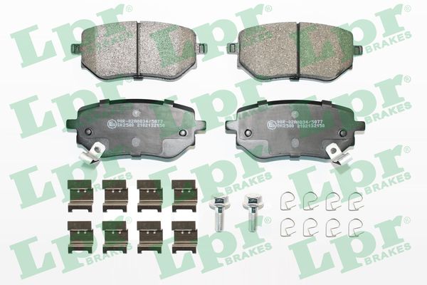 set placute frana,frana disc 05P2150K LPR
