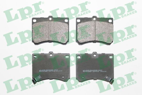 set placute frana,frana disc 05P510 LPR