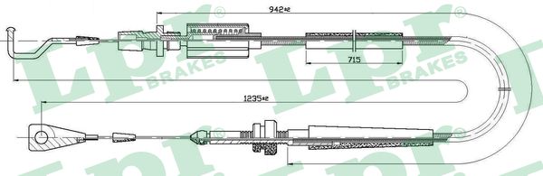 Cablu acceleratie C0030A LPR