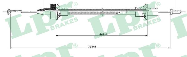 Cablu ambreiaj C0076C LPR