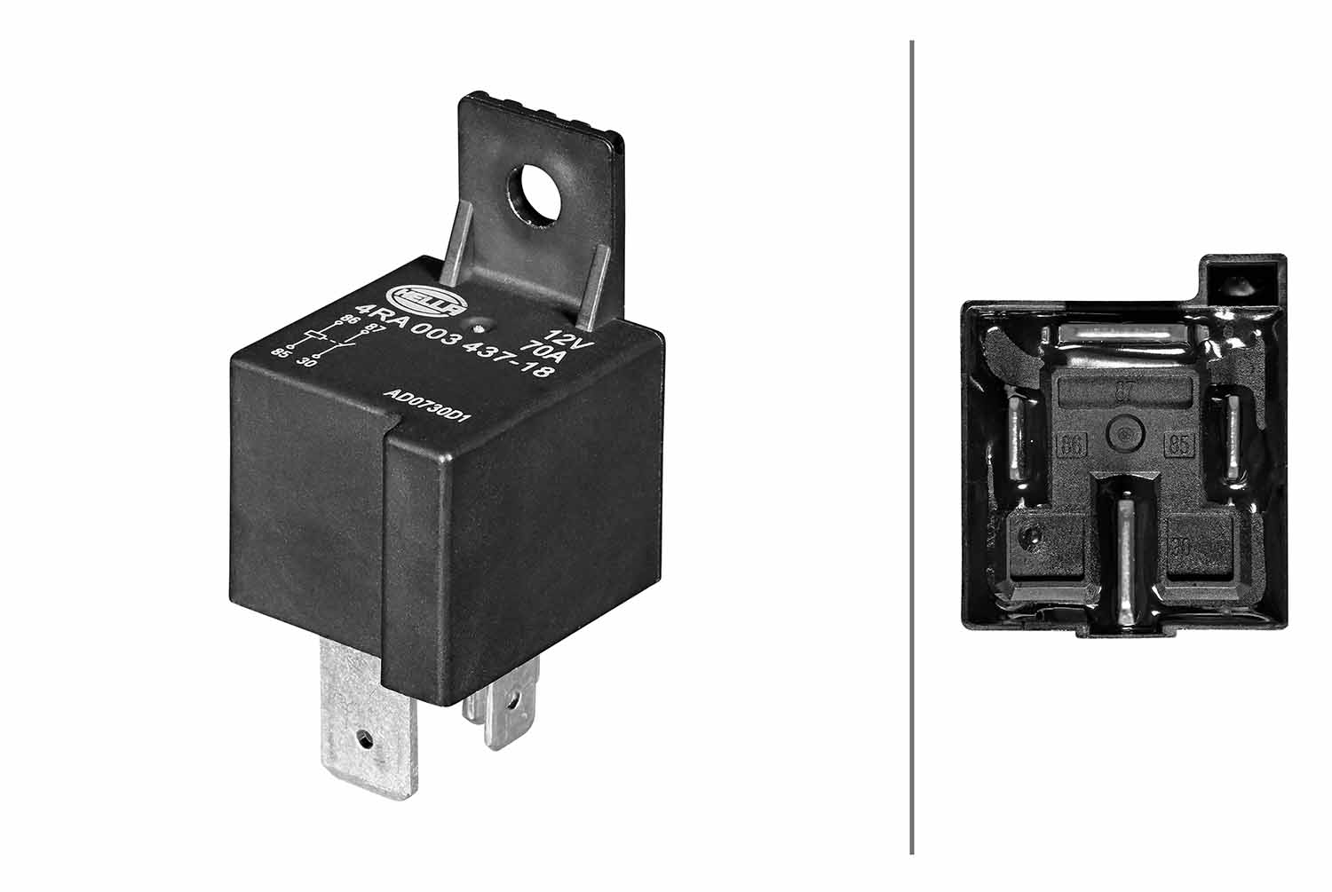 Releu, curent alimentare 4RA 003 437-191 HELLA