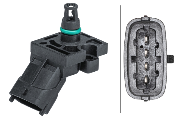 Senzor,presiune supraalimentare 6PP 009 403-131 HELLA