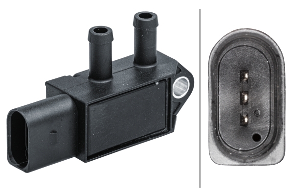 Senzor, presiune gaze evacuare 6PP 009 409-631 HELLA