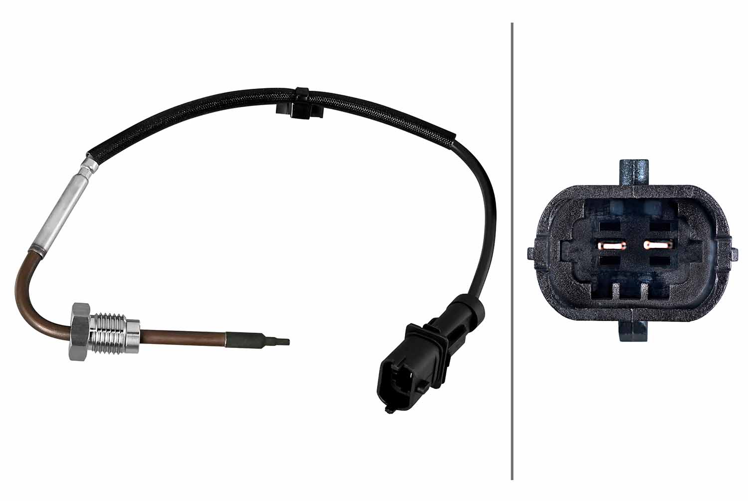 Senzor, temperatura gaze evacuare 6PT 010 376-941 HELLA