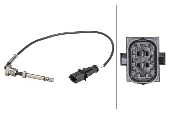 Senzor, temperatura gaze evacuare 6PT 358 181-201 HELLA