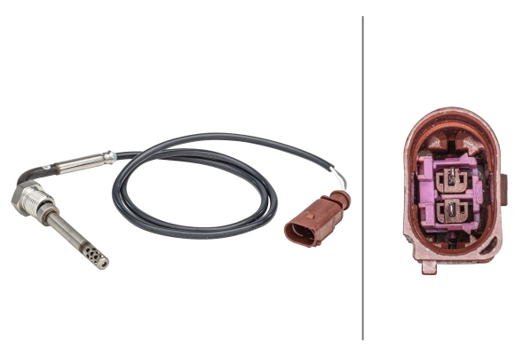 Senzor, temperatura gaze evacuare 6PT 358 181-321 HELLA