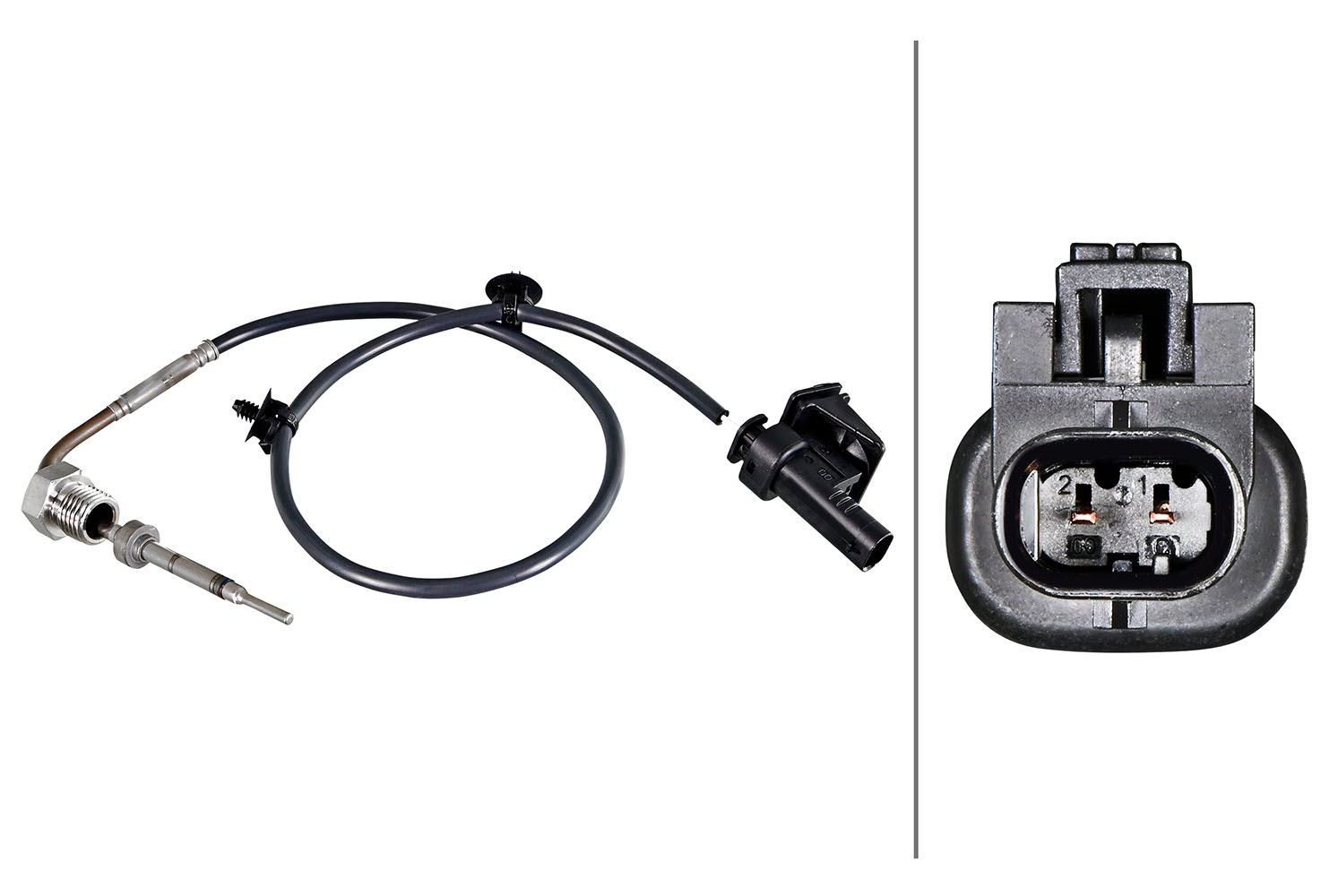 Senzor, temperatura gaze evacuare 6PT 358 226-171 HELLA