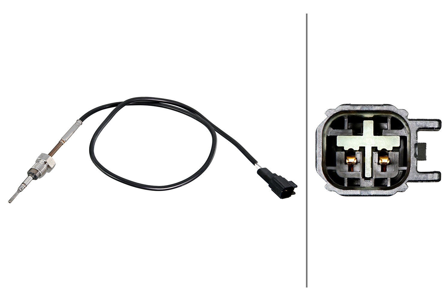 Senzor, temperatura gaze evacuare 6PT 358 226-181 HELLA