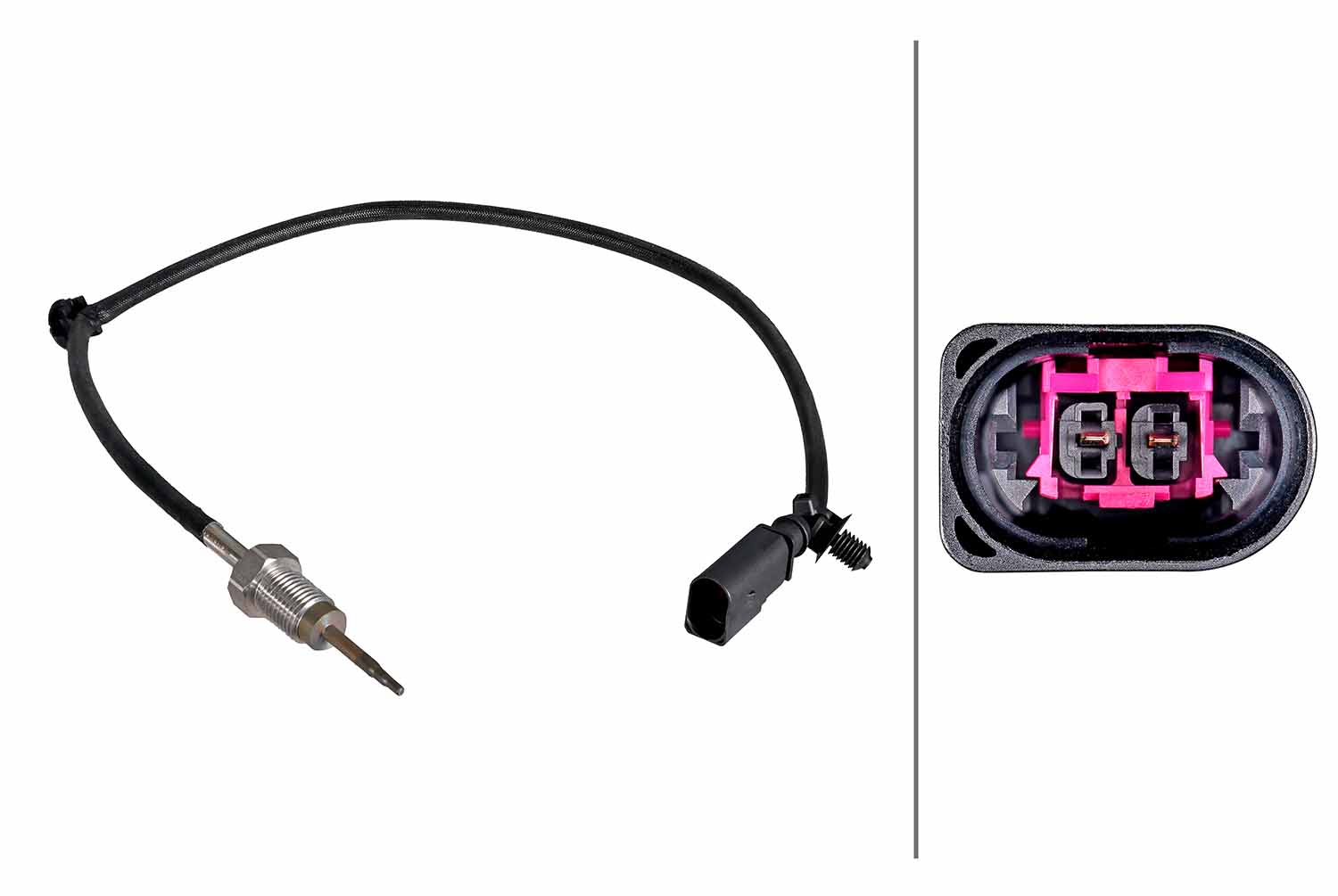 Senzor, temperatura gaze evacuare 6PT 358 226-641 HELLA