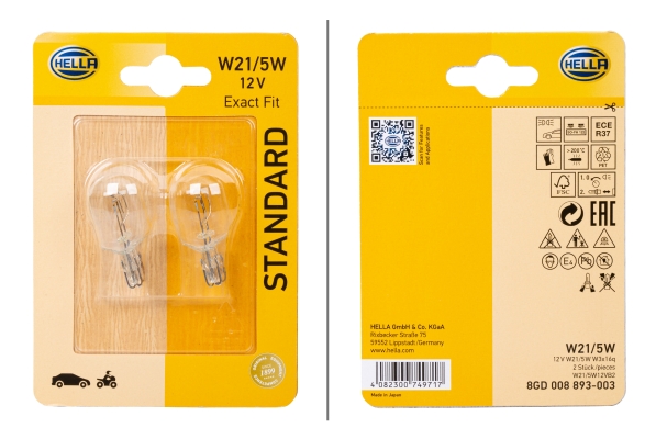 Bec incandescent, bec lumina zi 8GD 008 893-003 HELLA