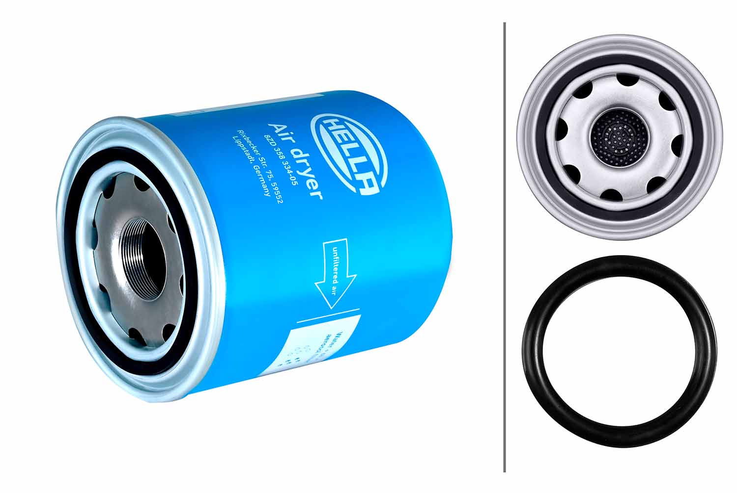Element filtrant uscator aer, compresor 8ZD 358 334-051 HELLA