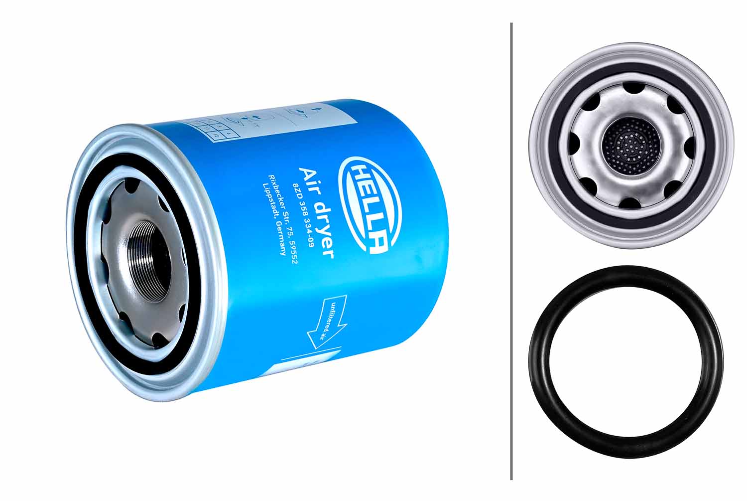 Element filtrant uscator aer, compresor 8ZD 358 334-091 HELLA