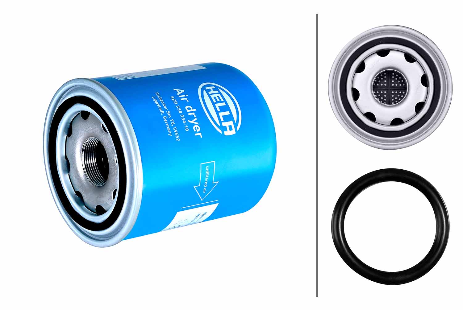 Element filtrant uscator aer, compresor 8ZD 358 334-101 HELLA