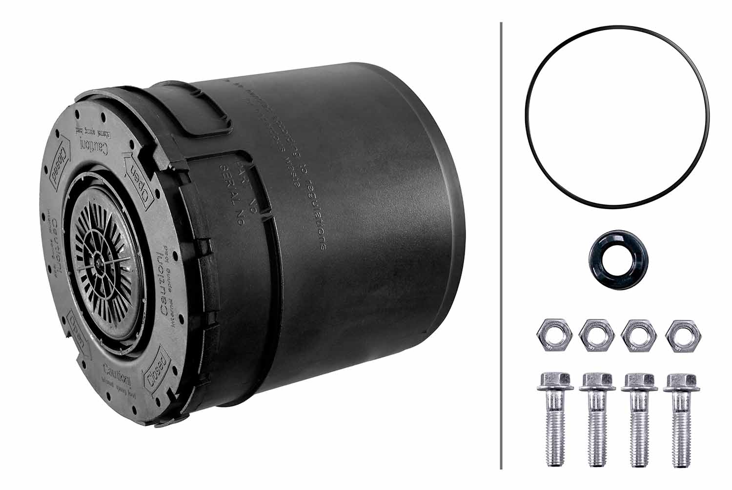 Element filtrant uscator aer, compresor 8ZD 358 334-181 HELLA