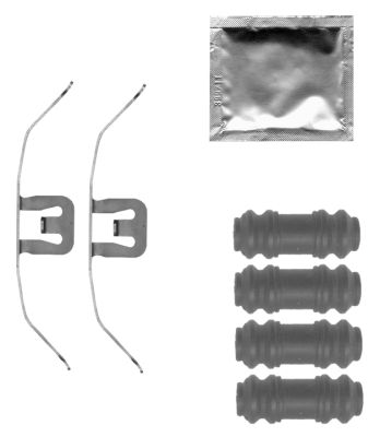 Set accesorii, etrier frana 8DZ 355 205-481 HELLA