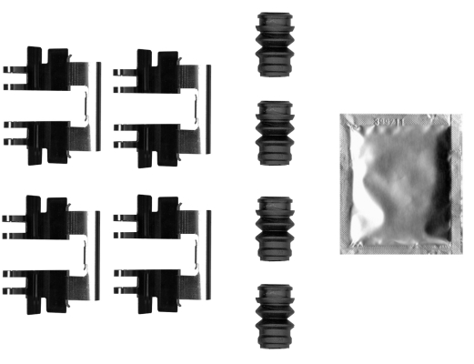 Set accesorii, placute frana 8DZ 355 206-531 HELLA
