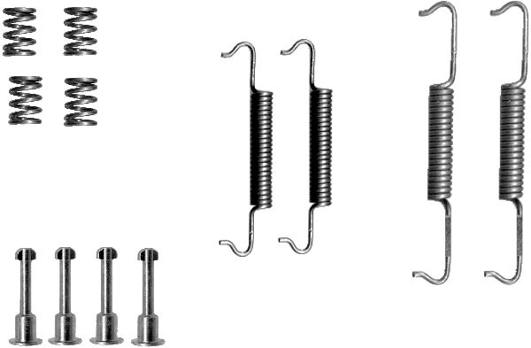 Set accesorii, saboti frana parcare 8DZ 355 201-791 HELLA