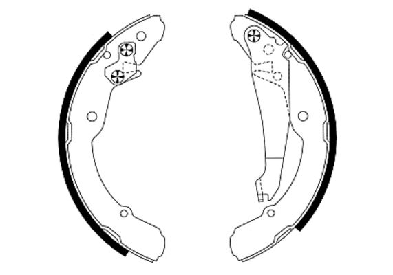 Set saboti frana 8DB 355 001-691 HELLA