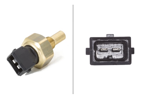Senzor,temperatura lichid de racire 6PT 009 107-451 HELLA