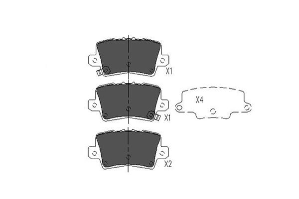 Set placute frana,frana disc KBP-2014 KAVO PARTS