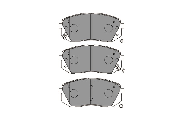 Set placute frana,frana disc KBP-4031 KAVO PARTS