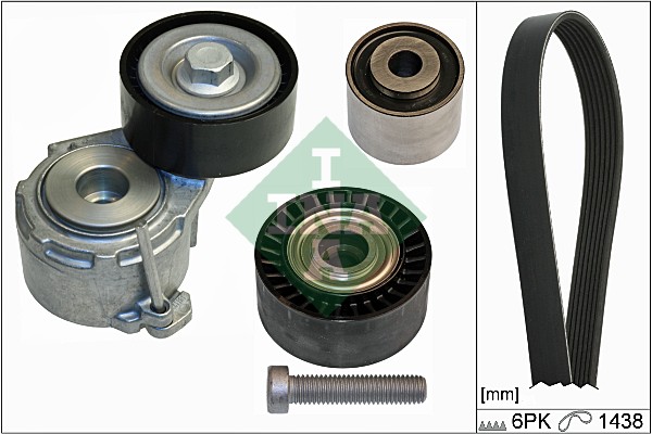 Set curea transmisie cu caneluri 529 0107 10 INA