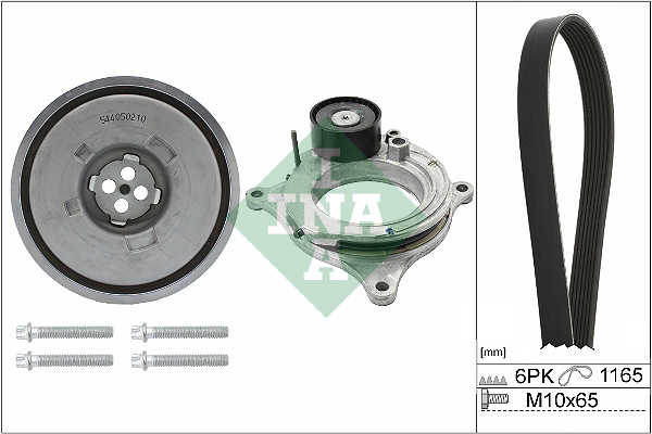 Set curea transmisie cu caneluri 529 0488 20 INA