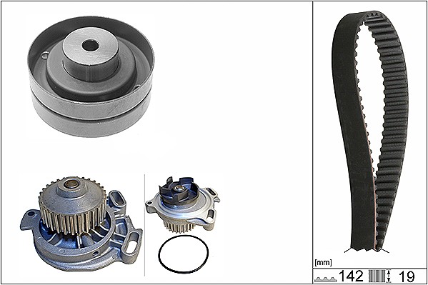 Set pompa apa + curea dintata 530 0156 30 INA