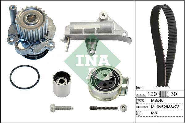 Set pompa apa + curea dintata 530 0177 30 INA