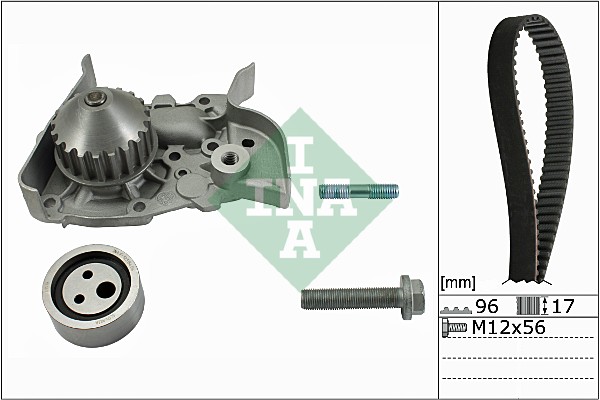 Set pompa apa + curea dintata 530 0191 30 INA