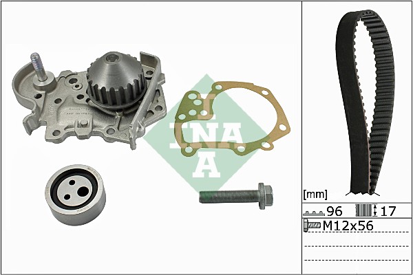 Set pompa apa + curea dintata 530 0191 31 INA