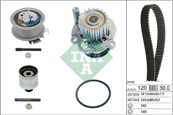 Set pompa apa + curea dintata 530 0201 32 INA