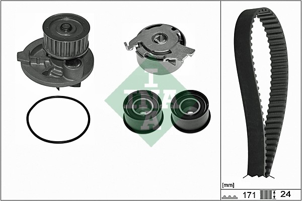 Set pompa apa + curea dintata 530 0358 31 INA