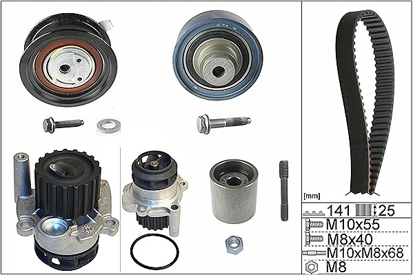 Set pompa apa + curea dintata 530 0361 32 INA