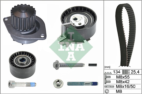 Set pompa apa + curea dintata 530 0379 30 INA