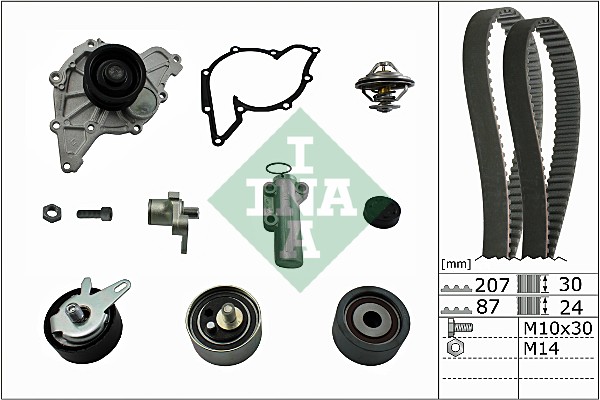 Set pompa apa + curea dintata 530 0539 30 INA