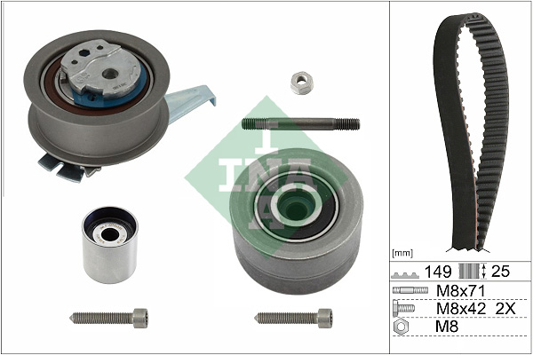 Set curea de distributie 530 0835 10 INA