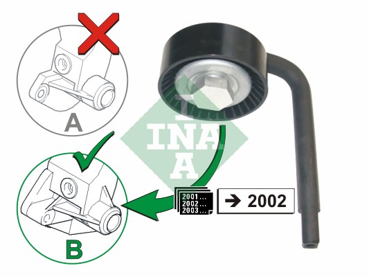 Rola intinzator,curea transmisie 531 0790 10 INA