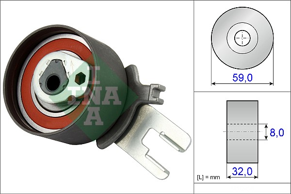 Rola intinzator,curea distributie 531 0859 10 INA